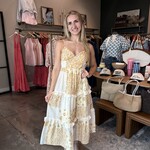 Patchwork Print Midi Dress