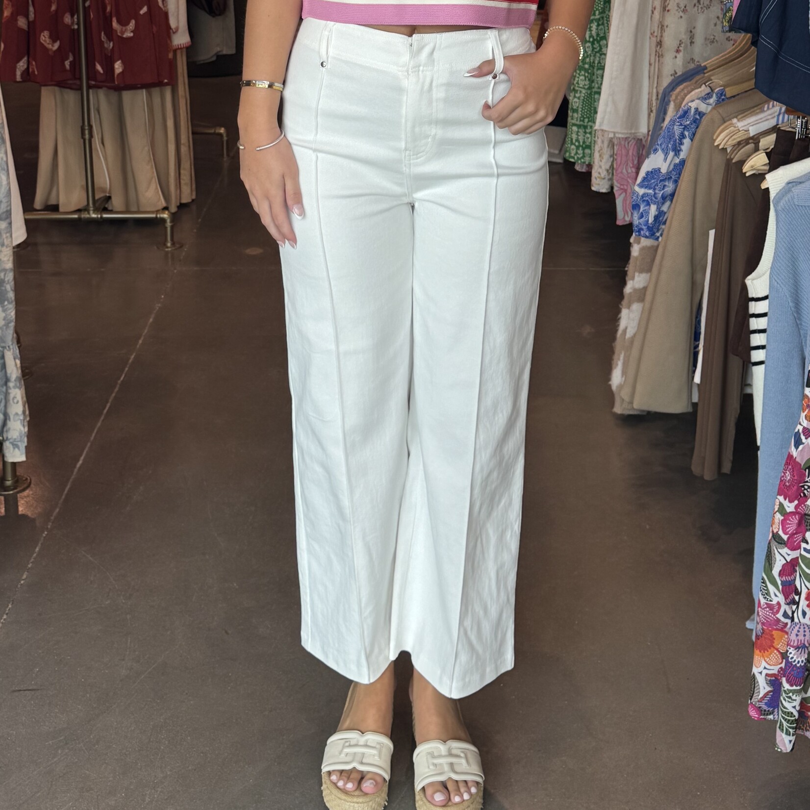 entro Front Seam Detail Denim Pants