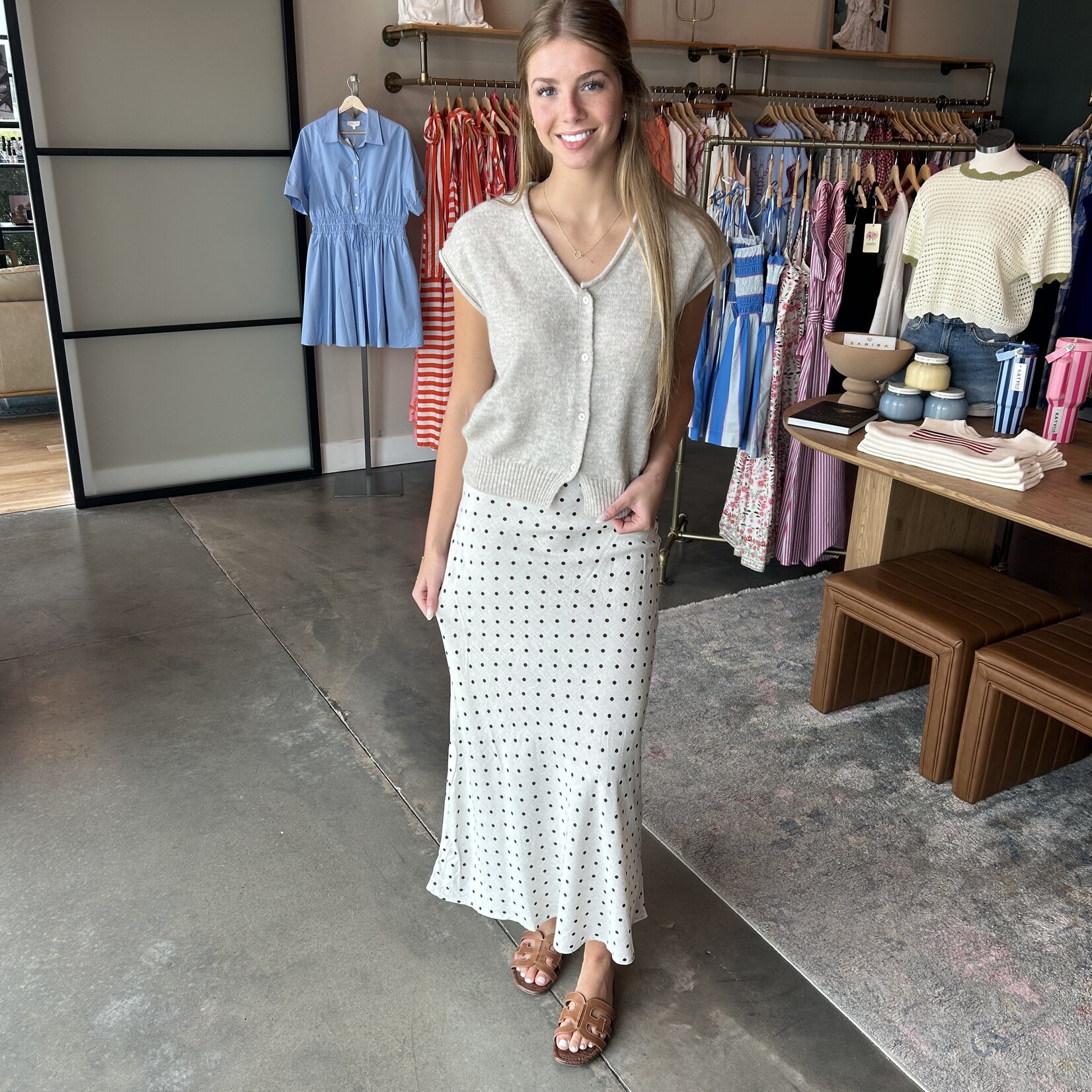 hyfve Polka Dot Maxi Skirt