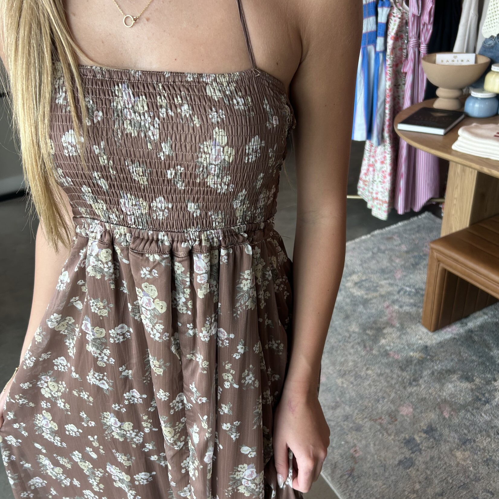 hyfve Backless Floral Maxi Dress