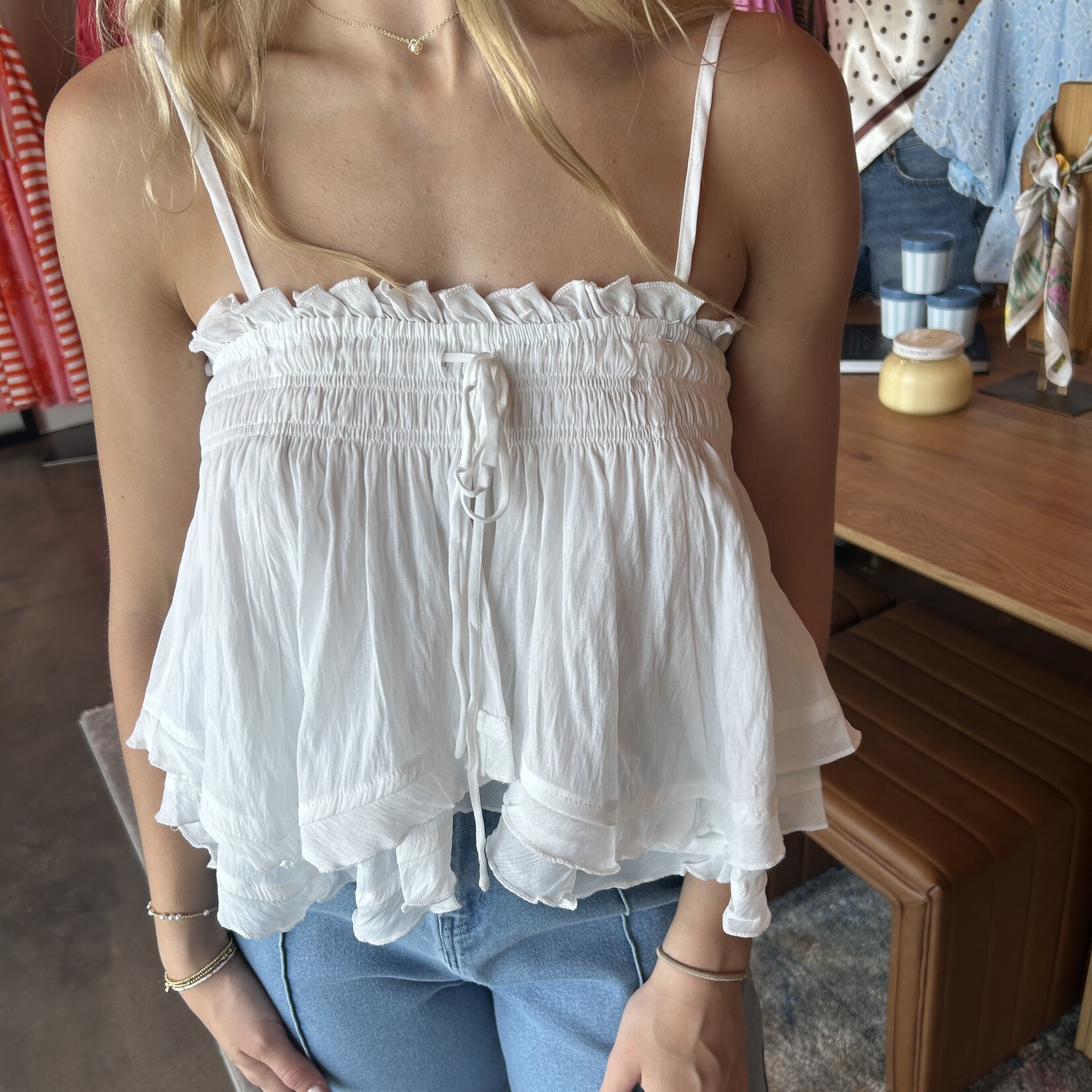 Mustard Seed Smocked Bust Tank Top