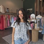 Aubree Floral Gauze Top