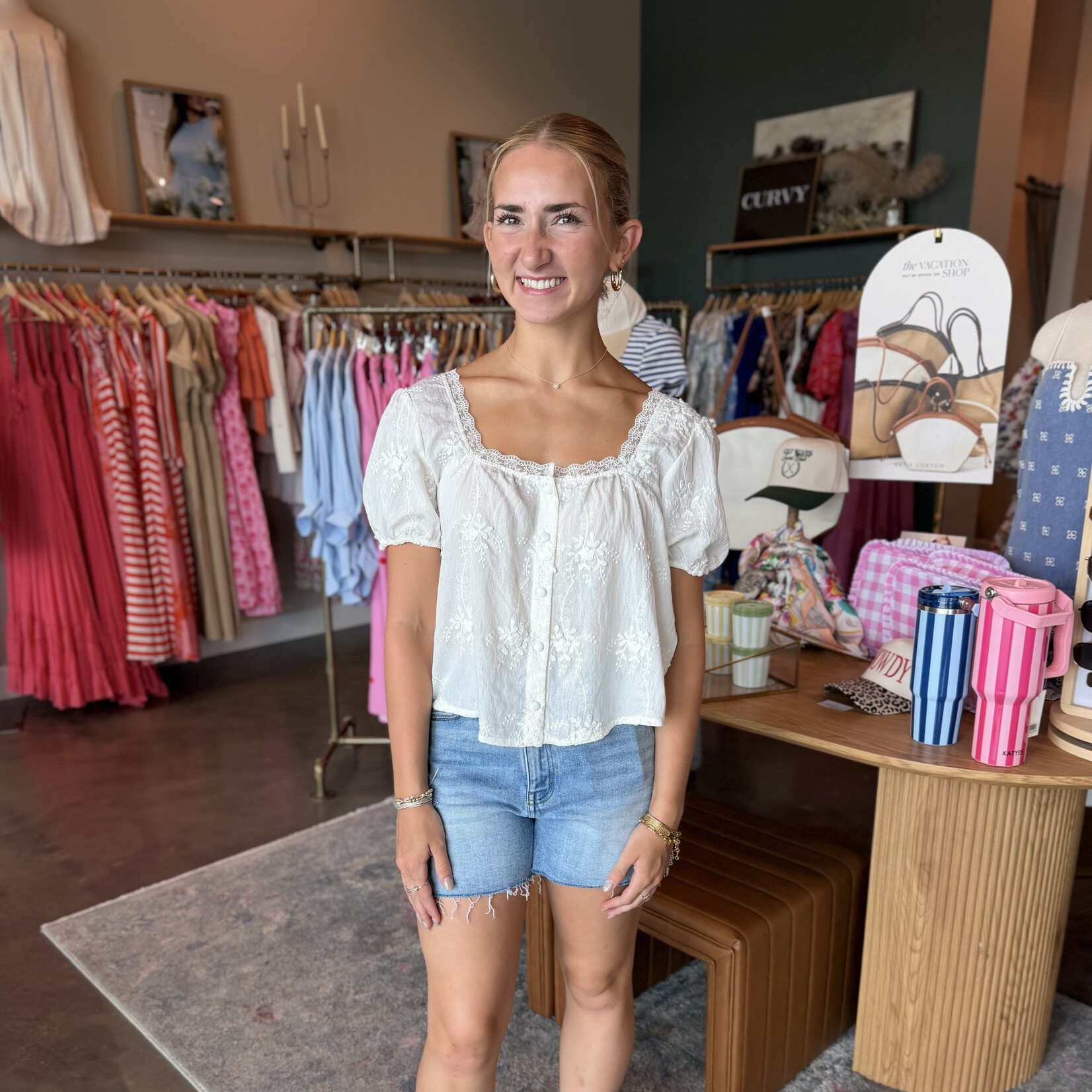 vervet Super High Rise Distressed Shorts