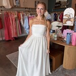 hyfve Strapless Tie Back Maxi Dress