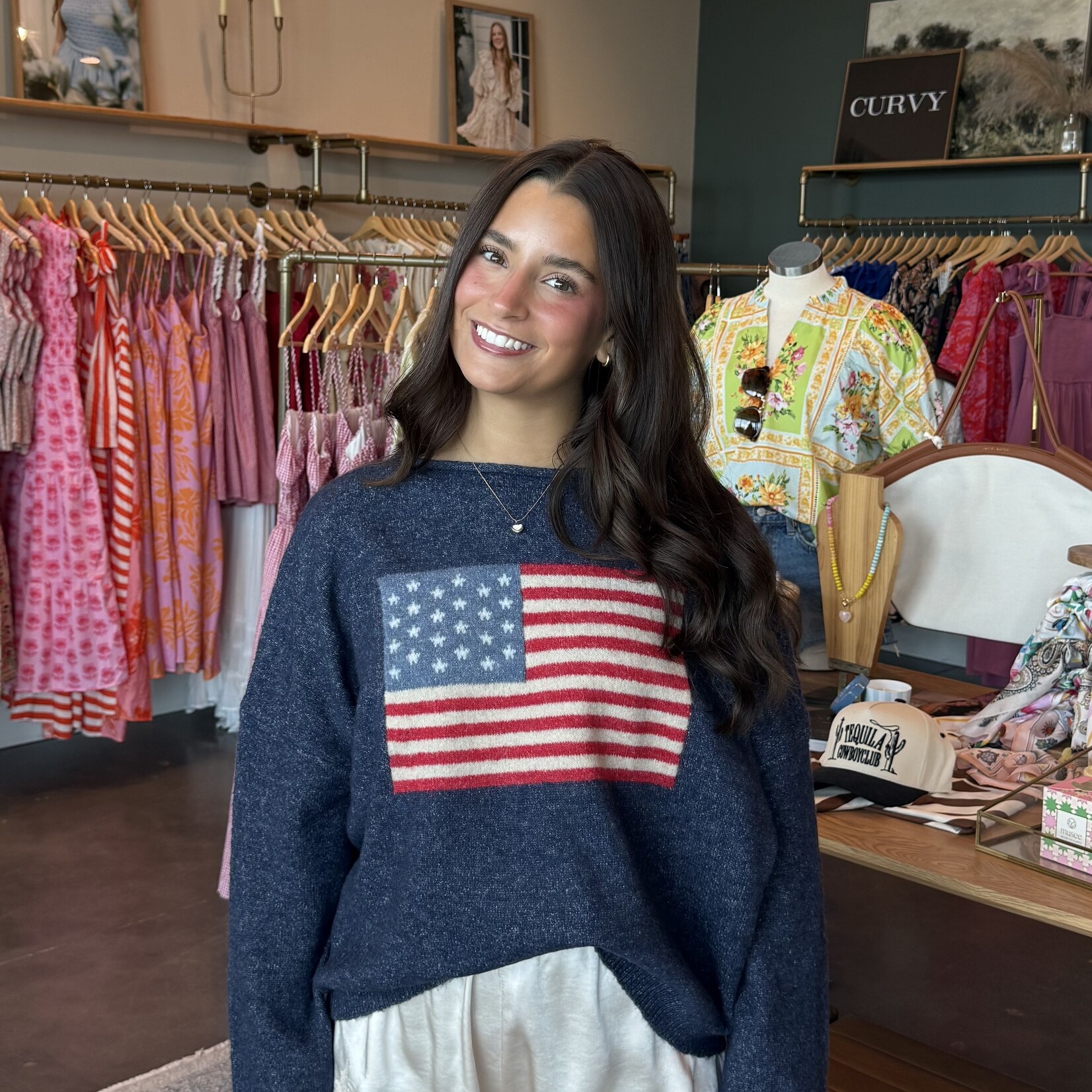by together Flag Print Sweater