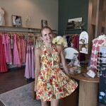 by together Floral Print Halter Mini Dress