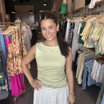 by together Ruched Ruffle Hem Top