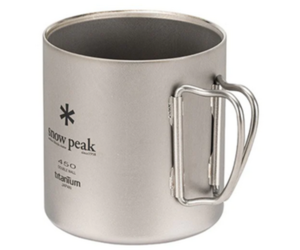 Snow Peak Titanium Mug 450ml Double Wall - Brockton Cyclery