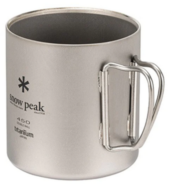 Snow Peak Titanium Mug 450ml Double Wall - Brockton Cyclery