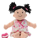 Manhattan Toy Baby Stella  Peach Doll with Black Hair