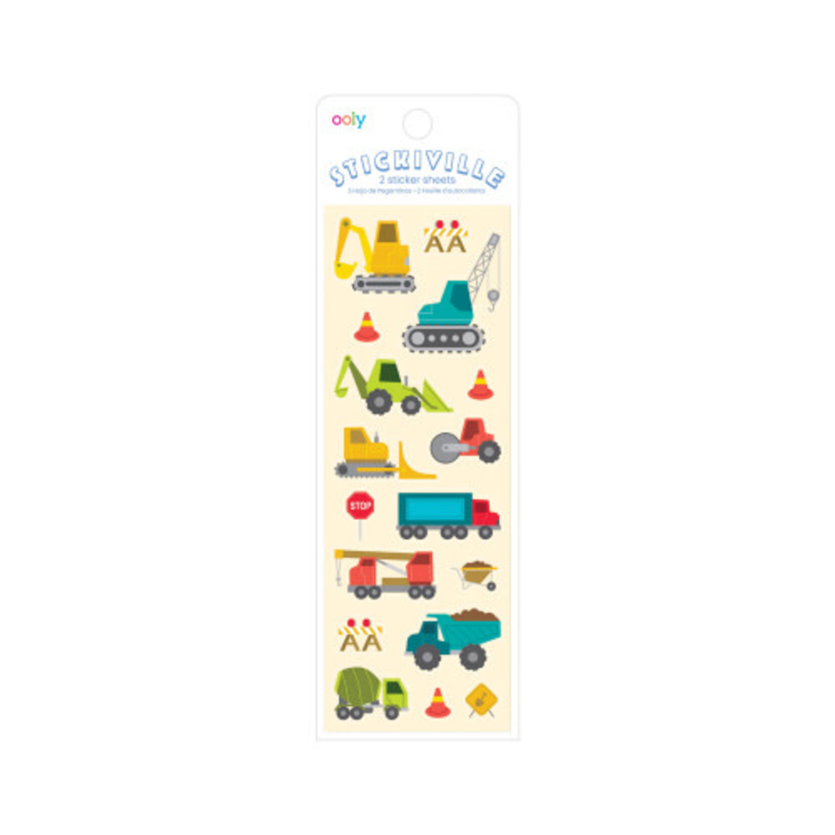 Ooly Stickiville Construction Vehicles Skinny Stickers