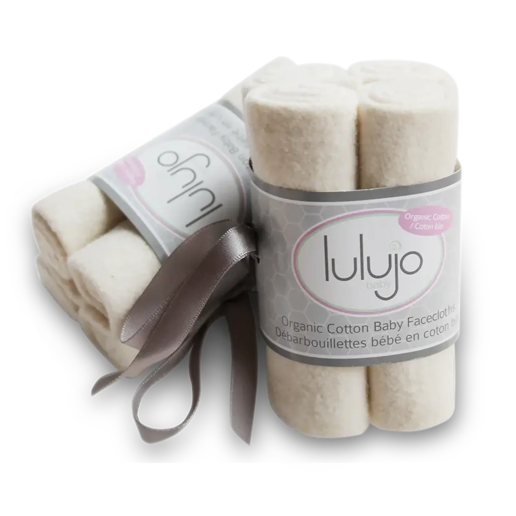 Lulujo Organic Cotton Wash Cloth -  4pack