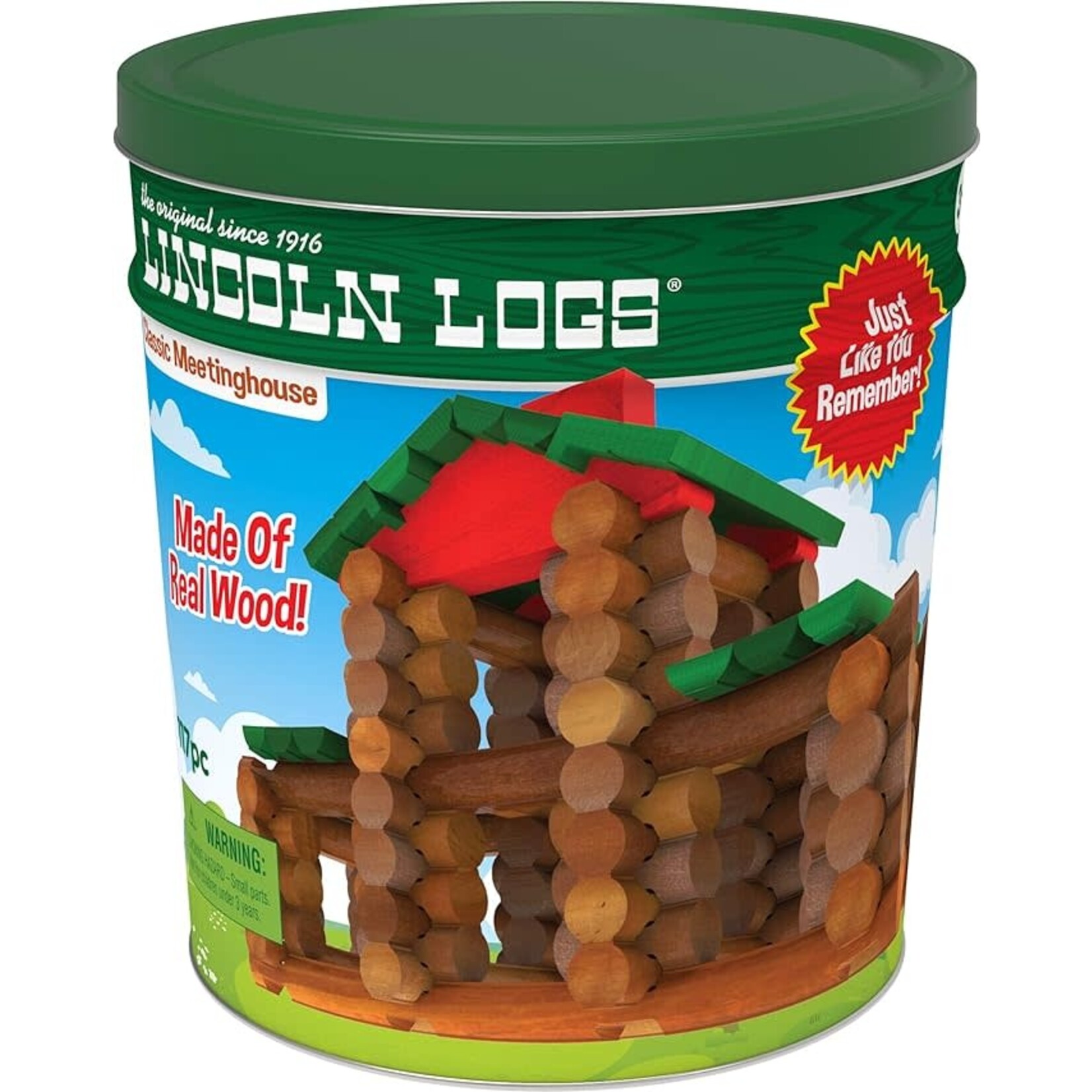 Lincoln Logs Classic Lodge Tin