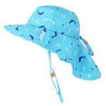 FlapJacks Whale Sun Hat with Neck Cape