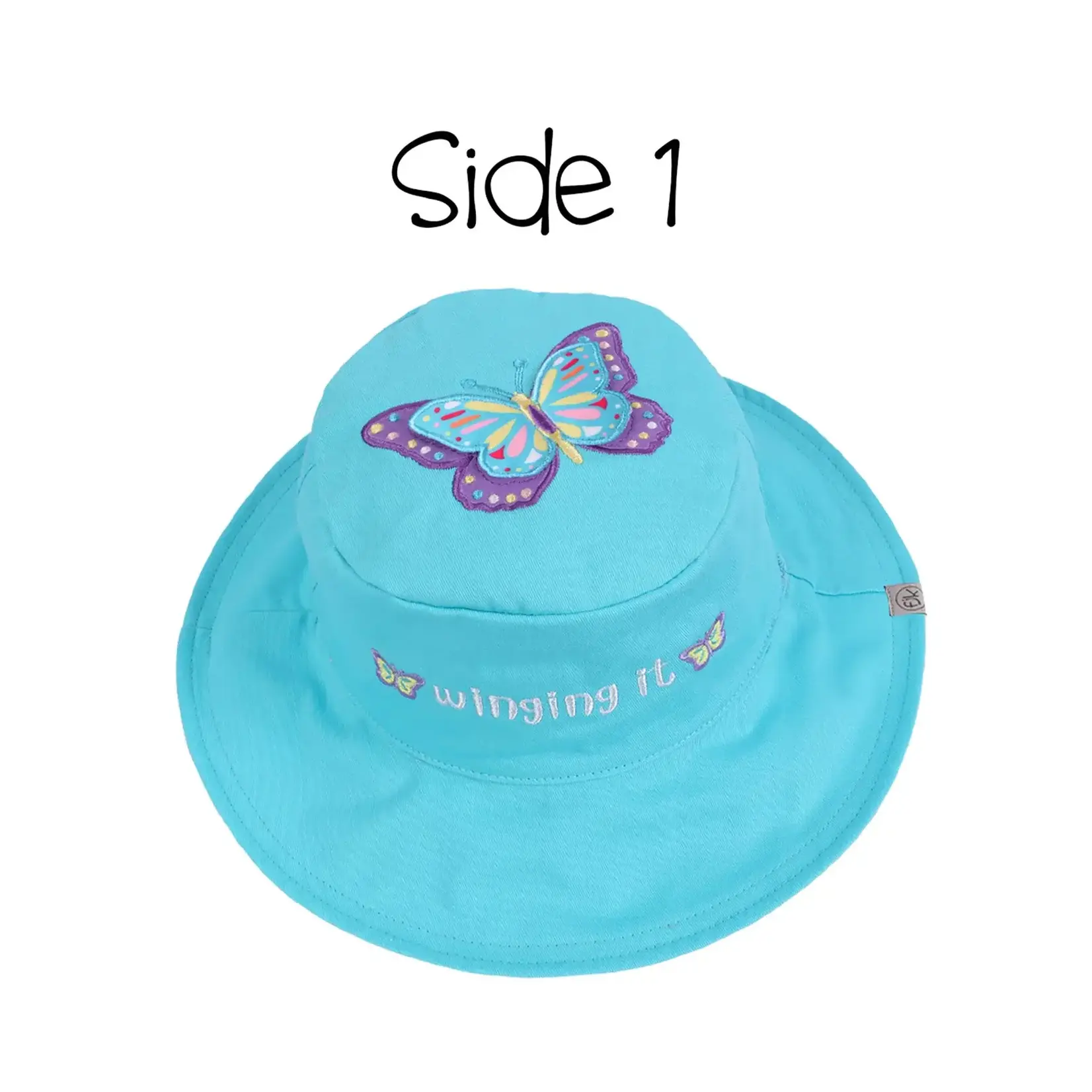 FlapJacks Butterfly/Flower Reversible Sun Hat
