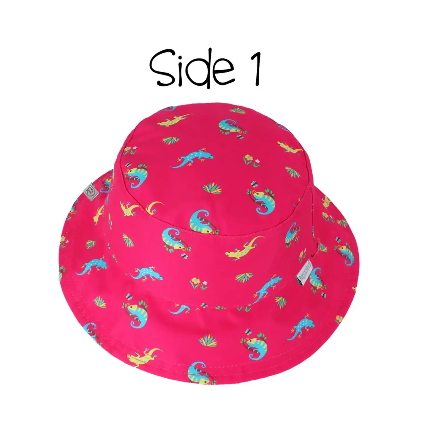 FlapJacks Pink Chameleon Reversible Patterned Sun Hat