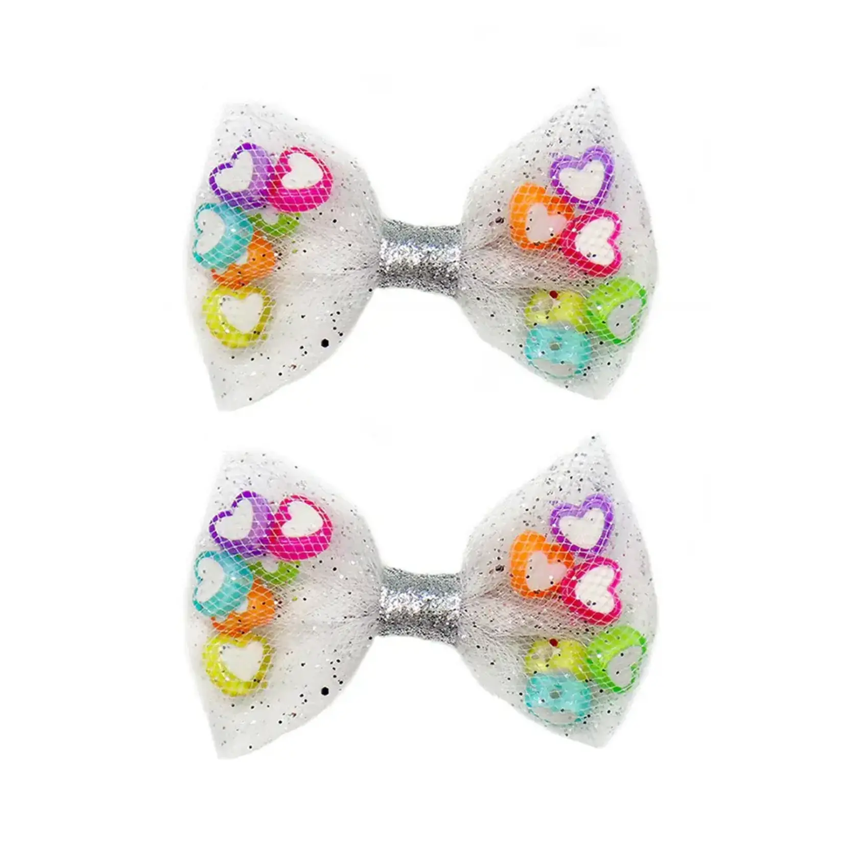 Bowtastic Party Hairclips, 2pcs, Assorted