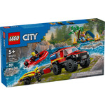Lego City Fire Truck With Rescue Boat