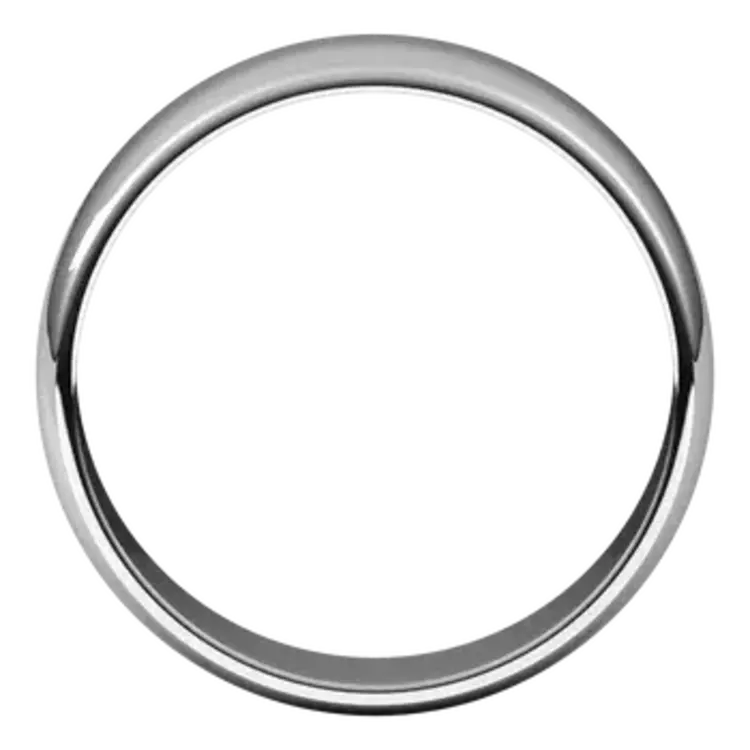 (R) 14KW 6MM LCF WHITE GOLD COMFORT FIT BAND  6.8 GRAMS