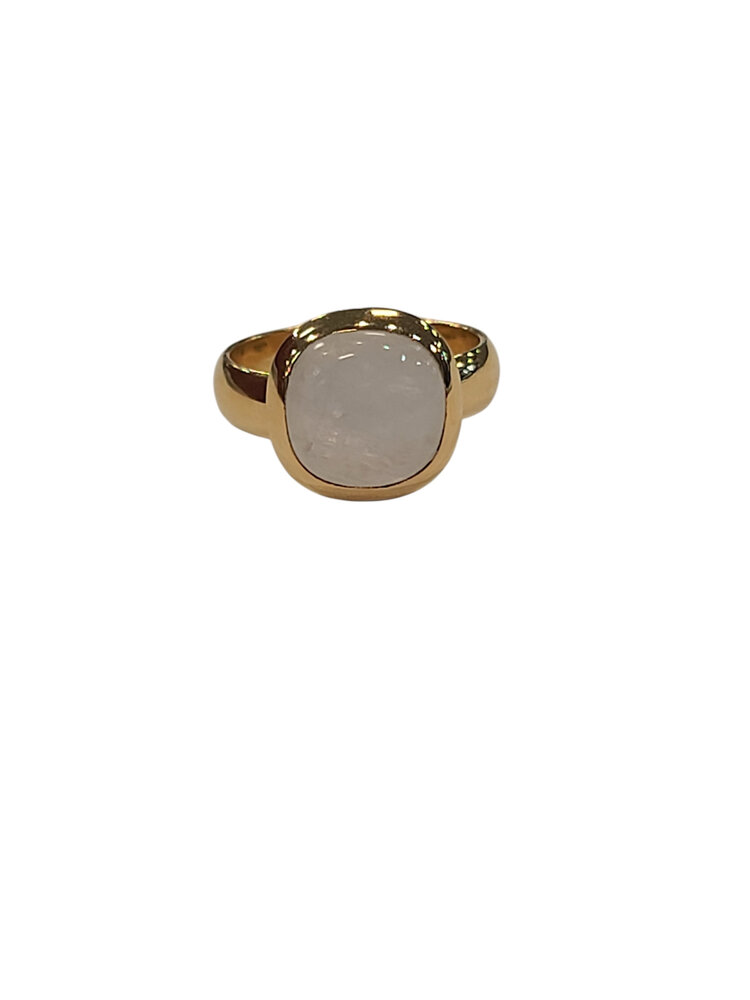 STEPHEN ESTELLE (Y)VERMEIL RAINBOW MOONSTONE RING