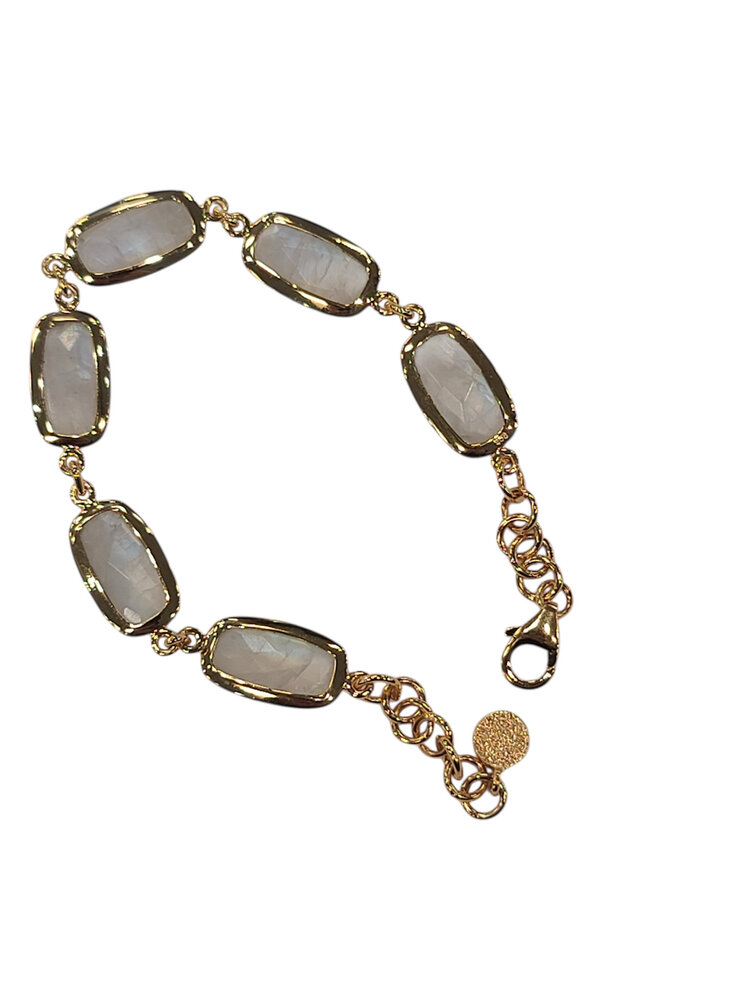 STEPHEN ESTELLE (Y)VERMEIL RAINBOW MOONSTONE BRACELET 925