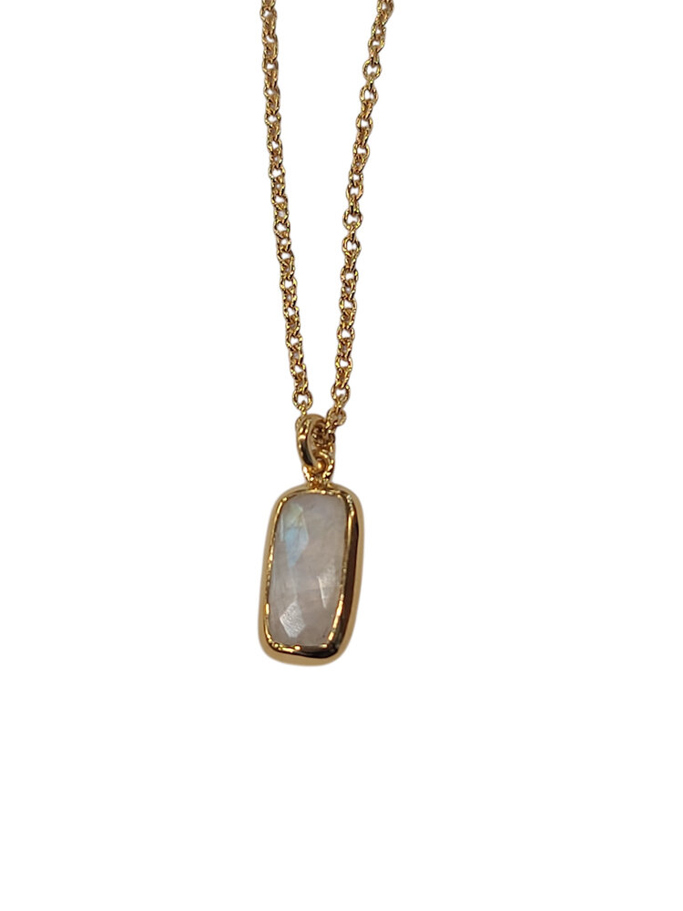 STEPHEN ESTELLE (Y)VERMEIL RAINBOW MOONSTONE PENDANT