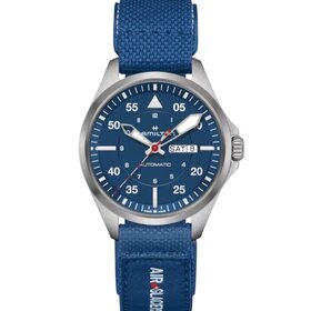 HAMILTON HAMILTON H64655941 PILOT KHAKI AUTOMATIC DAY-DATE AIR GLACIER 42MM SAPPHIRE CRYSTAL