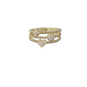 (Y)18K G,VS 0.20CT DIAMOND SYMBOL RING