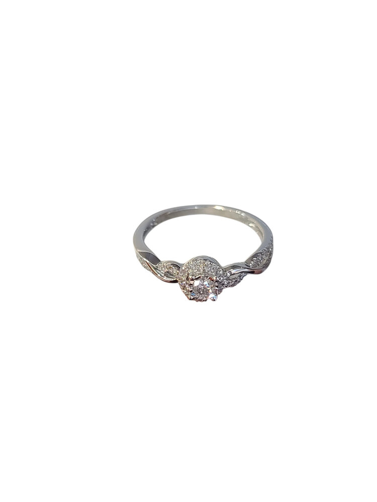 (Y)10K DIA 0.25CT TWIST RING