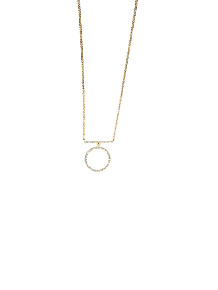 (Y)14KY 0.18CT D DIA ETERNITY PENDANT