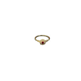 (R)14K .13 RU .17 DIA RING YG
