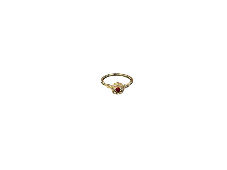 (R)14K .13 RU .17 DIA RING YG