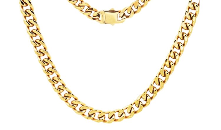 BLACKJACK (Y)BJ SS 24” 10MM CUBAN CHAIN NECKLACE