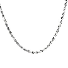 BLACKJACK (Y)BJ SS 24” 5MM ROPE CHAIN NECKLACE
