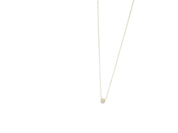 (Y)925 0.12CT NATURAL DIA PENDANT