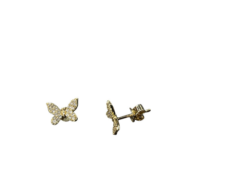 Roman + Jules (R)14K 0.25CT BUTTERFLY DIA STUDS