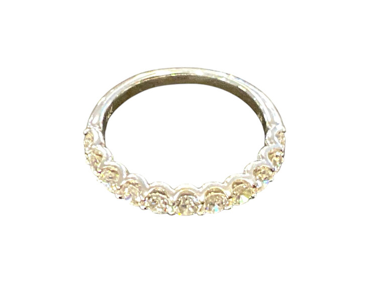 Roman + Jules (R)14KWG DIA 1.00CTW SHARED PRONG BAND WITH 1CTW