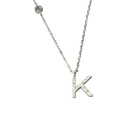 Roman + Jules (R)14K 0.09CT DIAMOND LETTER K PENDANT
