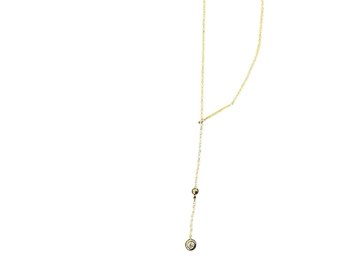 Roman + Jules (R)14K 0.12CT DIAMOND NECKLACE