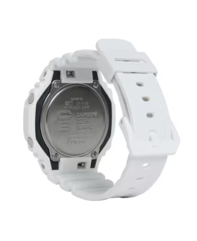 CASIO (R)GSHOCK GA2100-7A WHITE RESIN BAND CARBON CORE