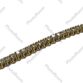 GEMDEK (Y)14K DIA 5 CT YELLOW GOLD DIAMOND TENNIS BRACELET