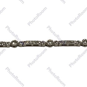 GEMDEK (R)14K DIA 2.10CT WHITE GOLD DIAMOND TENNIS BRACELET