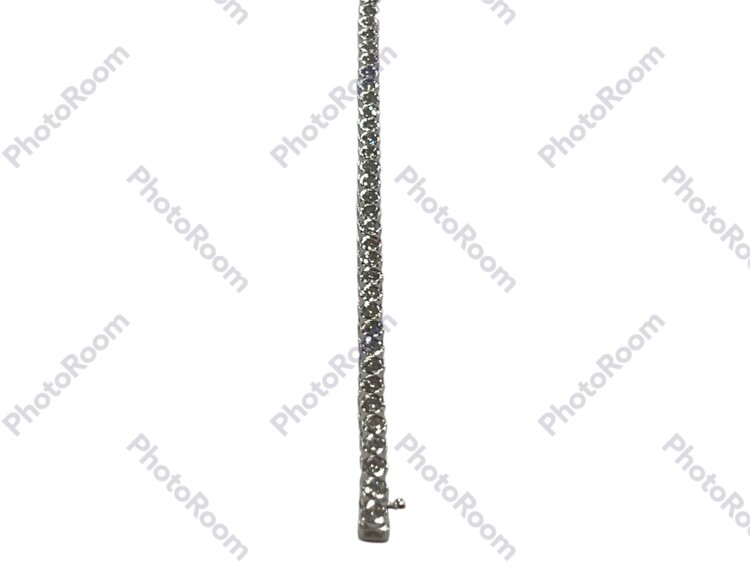 FJ KASHI (R)14K DIA 3.01CT WHITE GOLD 47 DIAMOND BEZEL SET TENNIS BRACELET