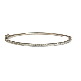 FJ KASHI (R) 14K .87CT DIAMOND BANGLE 55 DIAMONDS 1.5mm