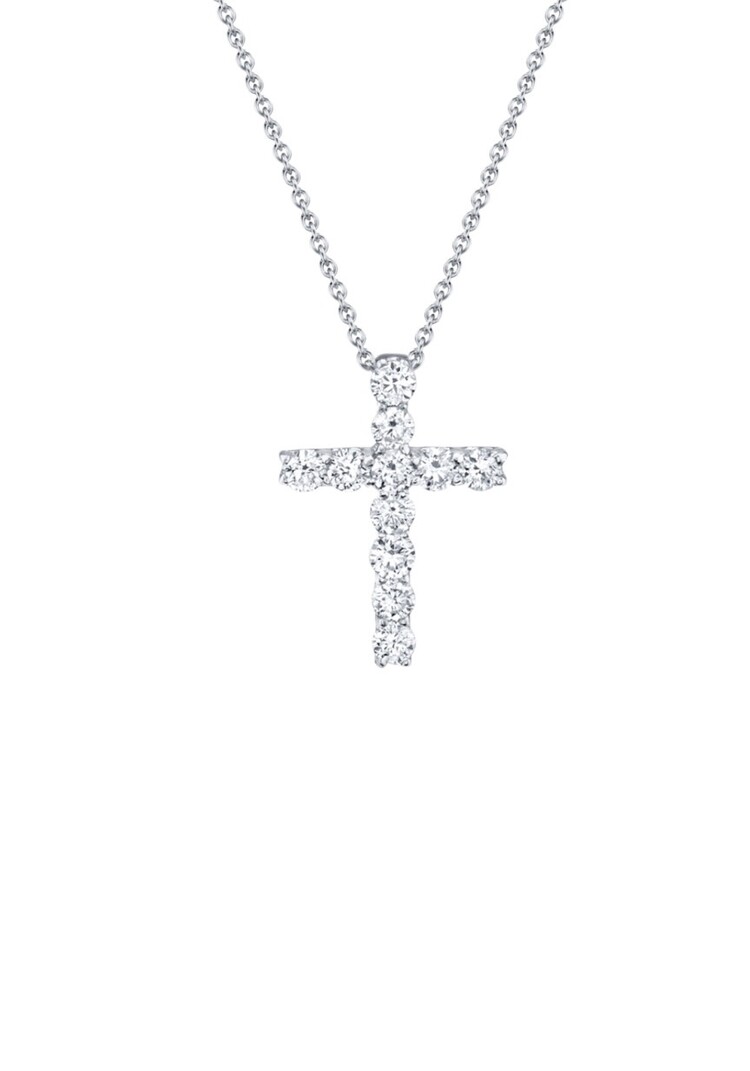FJ KASHI (Y) 14K .98CT DIAMOND CROSS PENDANT