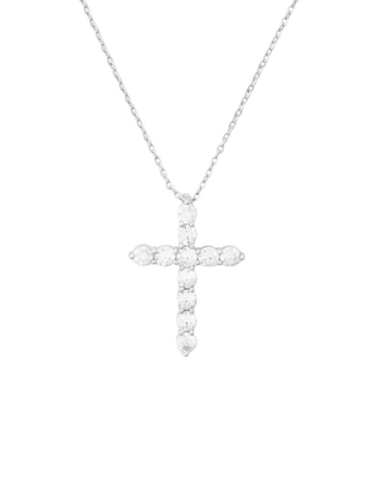 FJ KASHI (Y) 14K .49CT 11 DIAMOND CROSS PENDENT