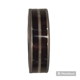 HEAVY STONE (R)HEAVYSTONE COB IRO ANT COBALT IRONWOOD ANTLER BAND SIZE 10 7MM