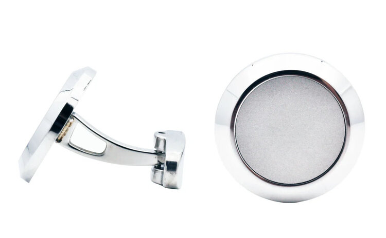 BLACKJACK (X)BJ STAINLESS STEEL CURVED CUFFLINKS