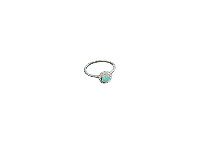 (R)14K OPAL 0.29CT DIA RING