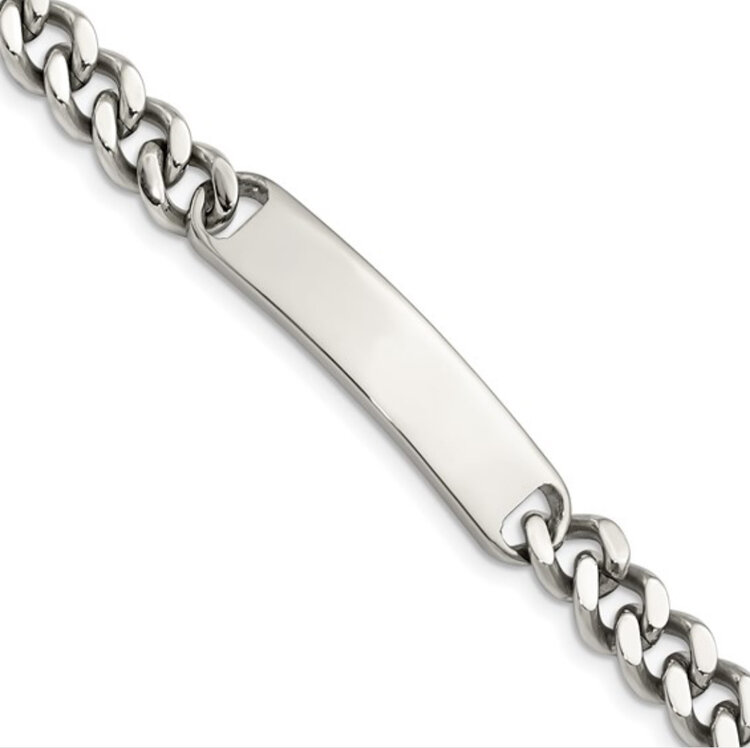 (Y)STEEL ID BRACELET 8.5” LONG